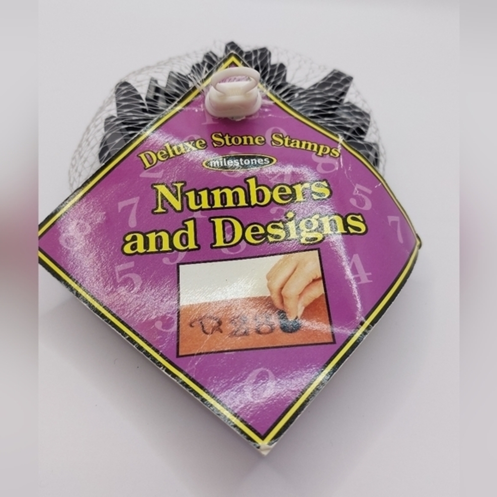 Milestones Numbers and Designs Deluxe Stone Stamps